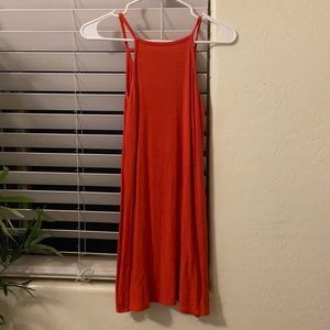 forever 21 burnt orange party dress